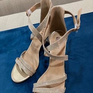 Women’s Gold Glitter 3in Heels